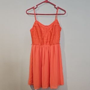 NWOT Maurices Vibrant Orange Sleeveless Dress
